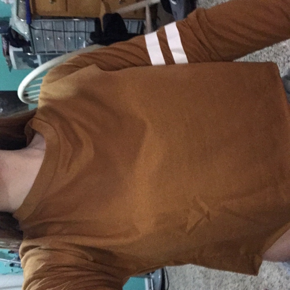 light orange sweater